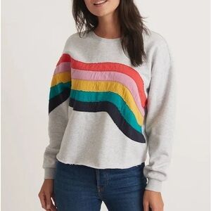 🌈Marine Layer ARCHIVE - Summit Rainbow Wave Sweatshirt, Medium